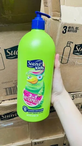 Dầu Gội Suave Kids 3in1 Silly Apple 532ml – Dưa Hấu – Sạch Nhẹ Dịu cho Trẻ Em