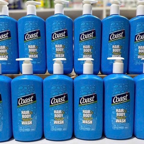 Sữa Tắm Gội Coast Classic Scent 946ml Có Vòi - Sạch Toàn Thân, Hương Mát Sảng Khoái Cho Cảm Giác Tươi Mát