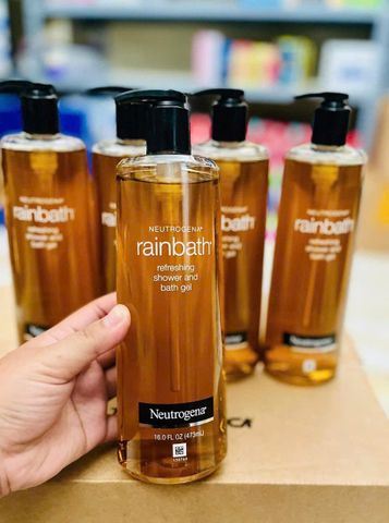 Sữa Tắm Neutrogena Rainbath 473ml - Gel Tắm Làm Sạch Sâu, Giảm Mụn Lưng, Tăng Cường Cảm Giác Tươi Mát