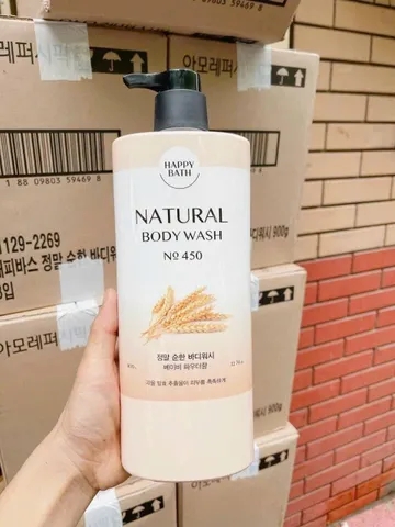Sữa Tắm Happy Bath Tinh Chất Gạo 900ml – Dưỡng Ẩm Tự Nhiên Dịu Nhẹ, Sữa Tắm Cho Làn Da Mềm Mại