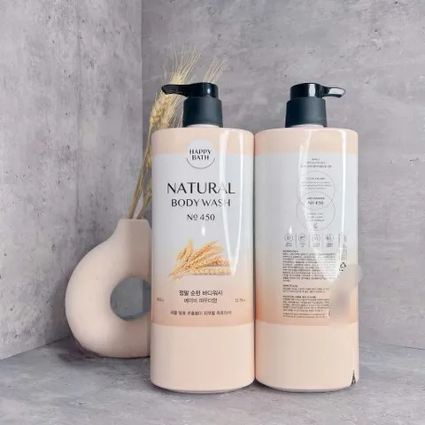 Sữa Tắm Happy Bath Tinh Chất Gạo 900ml – Dưỡng Ẩm Tự Nhiên Dịu Nhẹ, Sữa Tắm Cho Làn Da Mềm Mại
