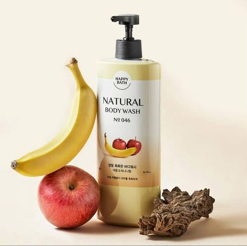 Sữa Tắm Happy Bath Chuối 900ml – Dưỡng Ẩm, Mềm Da Tự Nhiên, Sản Phẩm Chăm Sóc Cơ Thể Thoải Mái