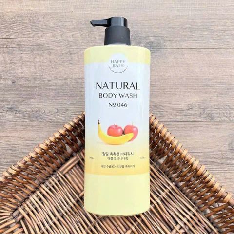 Sữa Tắm Happy Bath Chuối 900ml – Dưỡng Ẩm, Mềm Da Tự Nhiên, Sản Phẩm Chăm Sóc Cơ Thể Thoải Mái