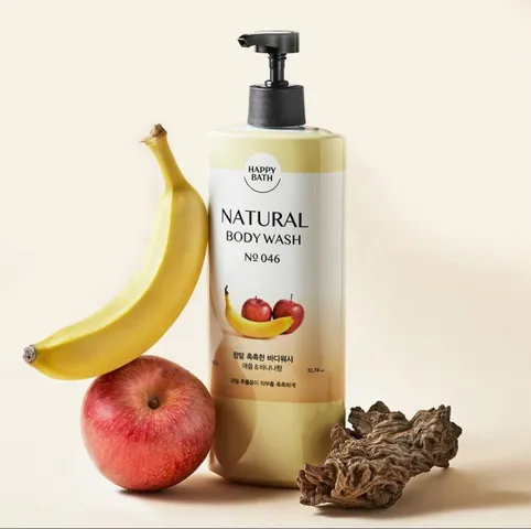 Sữa Tắm Happy Bath Chuối 900ml – Dưỡng Ẩm, Mềm Da Tự Nhiên, Sản Phẩm Chăm Sóc Cơ Thể Thoải Mái