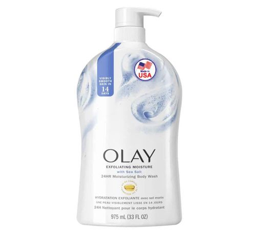 Sữa Tắm Olay Exfoliating Moisture Body Wash 975ml - Tẩy Da Chết Nhẹ, Dưỡng Ẩm Sâu, Giúp Làn Da Mịn Màng Sáng Khỏe