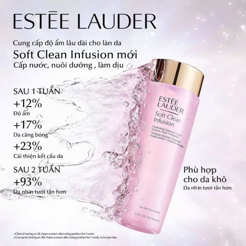 Toner Estee Lauder Soft Clean Infusion 400ml – làm mềm da, sạch dịu nhẹ