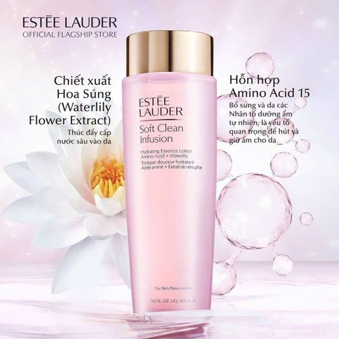 Toner Estee Lauder Soft Clean Infusion 400ml – làm mềm da, sạch dịu nhẹ