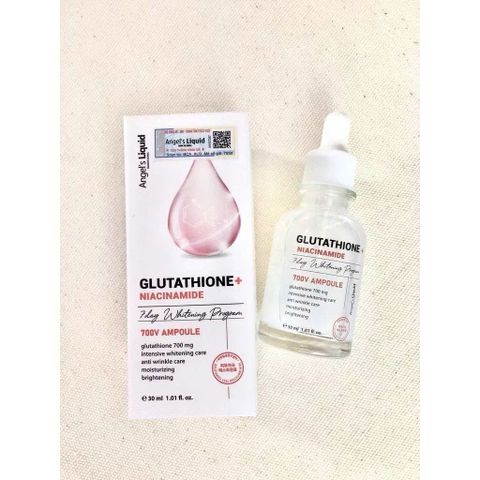 Serum Angel’s Liquid Glutathione & Niacinamide 700V 30ml - Trắng Da, Se Khít Lỗ Chân Lông, Chăm Sóc Da Mặt Chất Lượng 