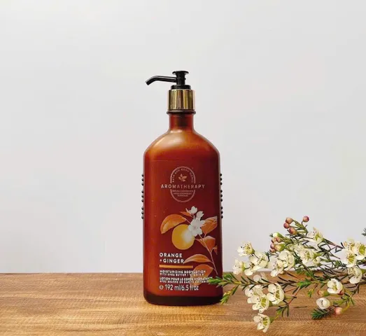 Sữa Dưỡng Thể Bath & Body Works Aromatherapy Orange + Ginger 192ml - Dưỡng ẩm và Thư giãn Cho Da Mềm Mại
