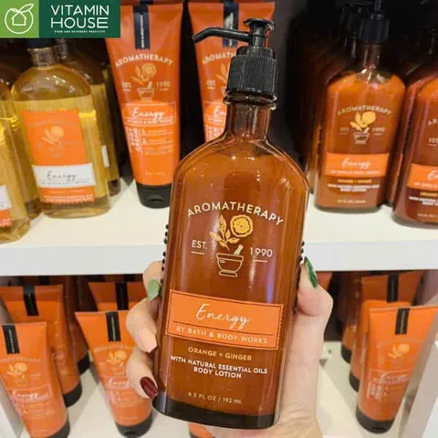 Sữa Dưỡng Thể Bath & Body Works Aromatherapy Orange + Ginger 192ml - Dưỡng ẩm và Thư giãn Cho Da Mềm Mại