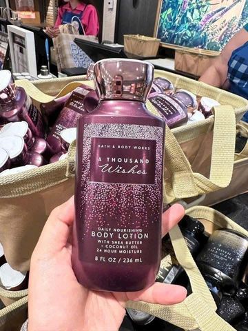 Sữa Dưỡng Thể Bath & Body Works A Thousand Wishes 236ml - Thơm Sang, Dưỡng Da Mềm Mại, Quà Tặng Đặc Biệt