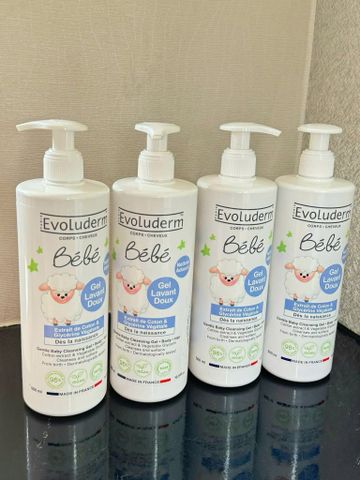 Sữa Tắm Em Bé Evoluderm Bébé 500ml - Dịu Nhẹ, Dưỡng Ẩm Cho Da Nhạy Cảm, Mỹ Phẩm Chăm Sóc Bé Toàn Diện
