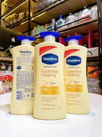 Sữa Dưỡng Thể Vaseline 725ml (Vàng) - Cấp Ẩm Sâu và Phục Hồi Da - Sản phẩm Dưỡng Da Chất Lượng