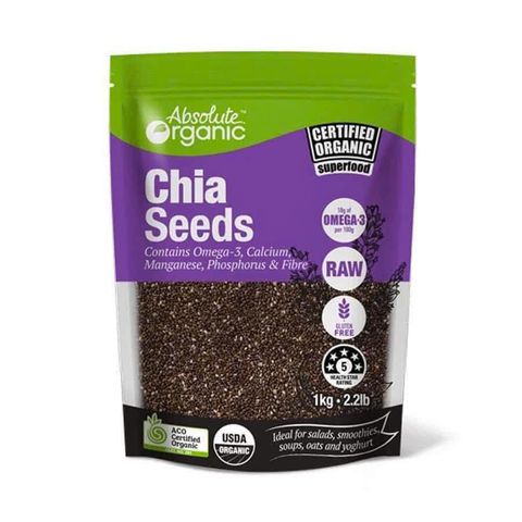 Hạt Chia Úc 1kg (Tím) - Siêu thực phẩm Bổ Dưỡng, Giàu Omega-3, Thực phẩm Lành Mạnh cho Sức Khỏe