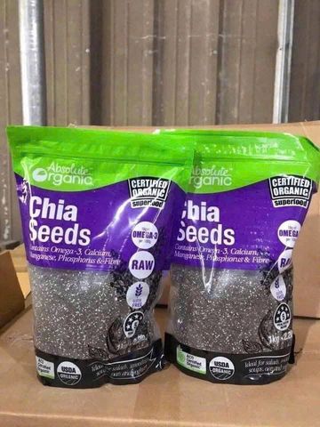 Hạt Chia Úc 1kg (Tím) - Siêu thực phẩm Bổ Dưỡng, Giàu Omega-3, Thực phẩm Lành Mạnh cho Sức Khỏe