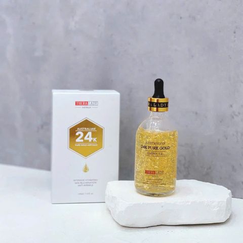 Serum Dưỡng Da Tinh Chất Vàng 24K Thera Lady - Căng Bóng Da, Dưỡng Ẩm, Ngừa Lão Hóa, Mỹ Phẩm Chất Lượng 
