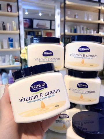 Hũ Kem Dưỡng Da Redwin Vitamin E 300ml - Kem Dưỡng Ẩm Da Mặt và Cơ Thể Chất Lượng  Phục Hồi Độ Ẩm, Chăm Sóc Da Mềm Mại