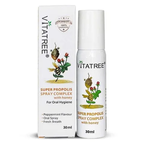 Chai Xịt Keo Ong Vitatree 30ml - Giảm Đau, Kháng Khuẩn, Hỗ Trợ Miễn Dịch, Thực Phẩm Chức Năng Chất Lượng 