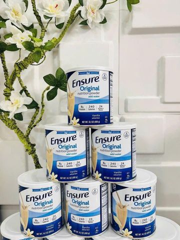 Sữa Bột Ensure Vị Vani 400g - Dinh Dưỡng Cân Bằng, Tăng Cường Sức Đề Kháng, Hỗ Trợ Sức Khỏe
