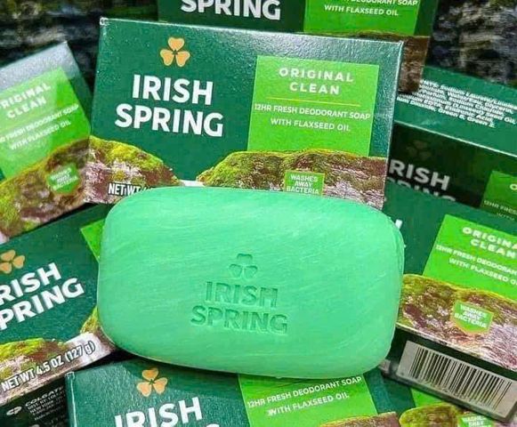 Xà Bông Irish Spring Dạng Cục 113g - Xà Phòng Tắm Sạch Da, Thơm Lâu, Chăm Sóc Cơ Thể Chính Hãng