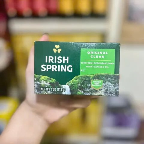 Xà Bông Irish Spring Dạng Cục 113g - Xà Phòng Tắm Sạch Da, Thơm Lâu, Chăm Sóc Cơ Thể Chính Hãng
