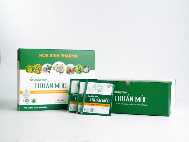 Trà Dưỡng Tâm Thuần Mộc hỗ trợ giúp Giải Nhiệt Thanh Lọc Hòa Bình Pharma