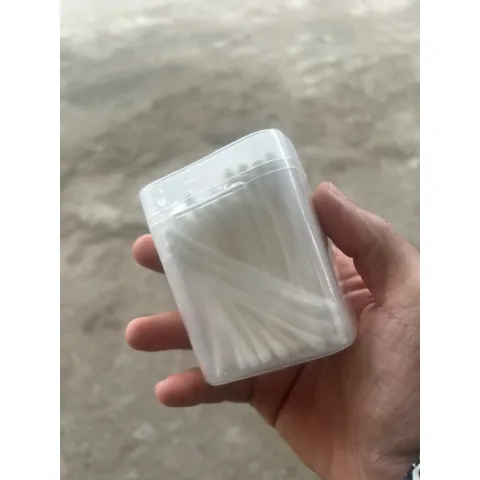 Hộp 100cái bông ngoáy tai chất liệu giấy 2 đầu đa năng linh hoạt làm sạch tai