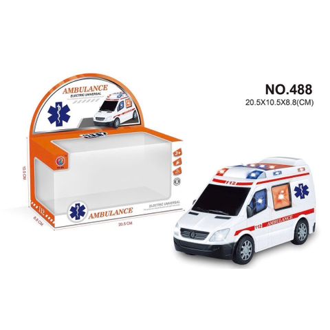 🚑 Xe Cứu Thương Đồ Chơi Có Đèn Và Nhạc – Mô Hình Ambulance 488