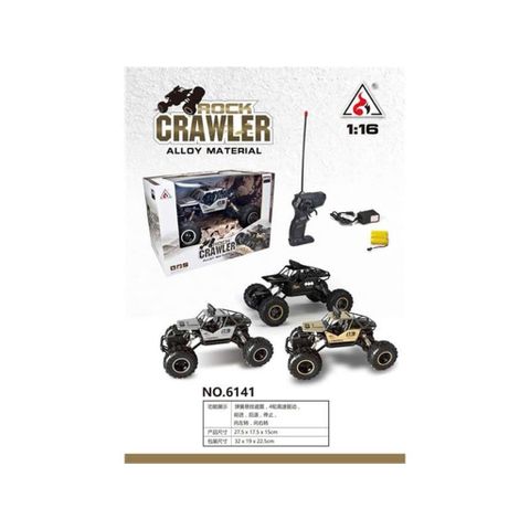Xe Điều Khiển Rock Crawler 1:16 Hợp Kim – Ô Tô Địa Hình Leo Dốc 4 Bánh Giảm Xóc – Sạc Pin Cao Cấp 6141 Giao ngẫu nhiên