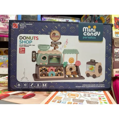 Đồ Chơi Tiệm Bánh Donut Mini Candy Paradise 34 Chi Tiết – Quầy Bán Hàng Cho Bé 777-8