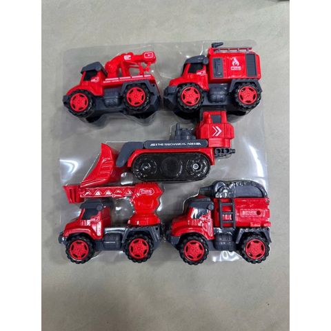 Đồ Chơi Xe Cứu Hỏa Biến Hình Thành Robot – Bộ Xe Công Trình Mini Cho Bé 753