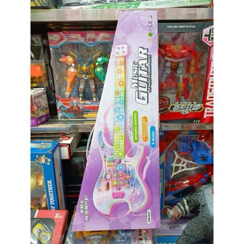 🎸 Đàn Guitar Đồ Chơi Có Nhạc Và Đèn Cho Bé Gái – Guitar Music Phát Sáng 969