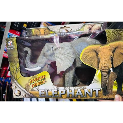 Con voi đồ chơi 🐘 chạy bằng pin 1042, có đèn và âm thanh Animal world Elephant