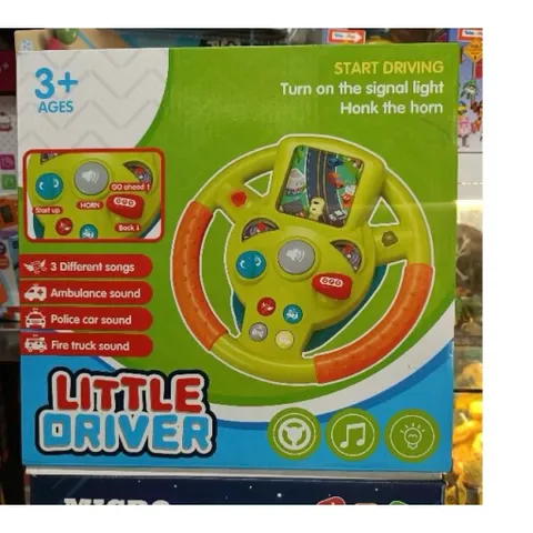Vô Lăng Đồ Chơi Little Driver Cho Bé – Có Nhạc, Còi, Đèn & Màn Hình Mô Phỏng 3688