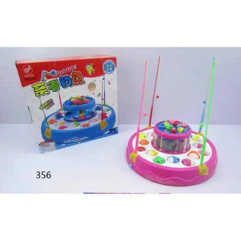 🎣 Bộ Đồ Chơi Câu Cá 2 Tầng 26 Con – Có Nhạc Đèn – 4 Cần Câu – Mã 356