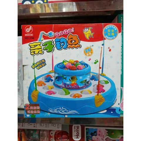 🎣 Bộ Đồ Chơi Câu Cá 2 Tầng 26 Con – Có Nhạc Đèn – 4 Cần Câu – Mã 356