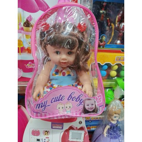 Búp bê My cute Baby 8816-179 Chọn màu Ngẫu nhiên, đồ chơi búp bê đựng trong túi hình chiếc ba lô 🎒 cho bé