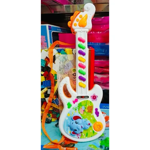 🎸 Đàn Guitar Đồ Chơi Cho Bé Có Nhạc – Guitar Mini Kèm Dây Đeo Chọn Màu Ngẫu Nhiên (Đàn guitar voi mini)