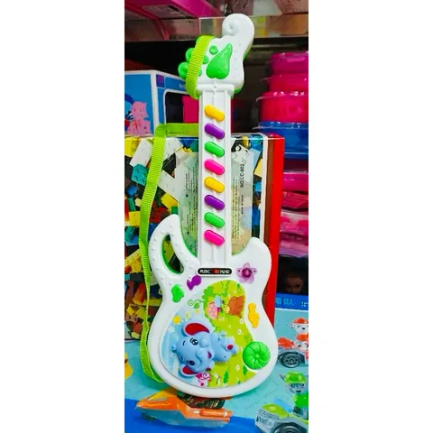 🎸 Đàn Guitar Đồ Chơi Cho Bé Có Nhạc – Guitar Mini Kèm Dây Đeo Chọn Màu Ngẫu Nhiên (Đàn guitar voi mini)