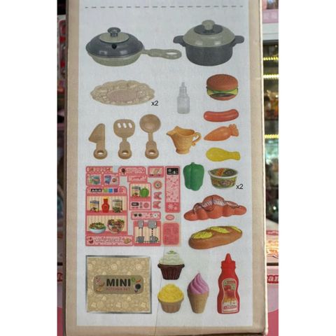 Bộ Đồ Chơi Nhà Bếp Mini Cho Bé 43 Chi Tiết – Mini Kitchen Set Có Bếp, Tủ Lạnh, Nồi Niêu 3959