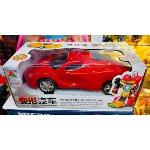 Xe Ô Tô Biến Hình Robot 2in1 Có Nhạc Đèn – Xe Đua Siêu Tốc Tự Động Biến Hình Cho Bé 2031 giao màu ngẫu nhiên