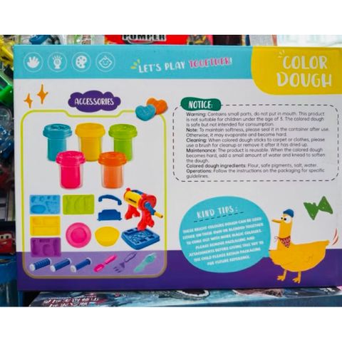 Bộ Đất Nặn Máy Làm Mì Noodle Machine Cho Bé – Set Color Dough Kèm Khuôn Tạo Hình, Đồ Chơi Sáng Tạo DIY 8855