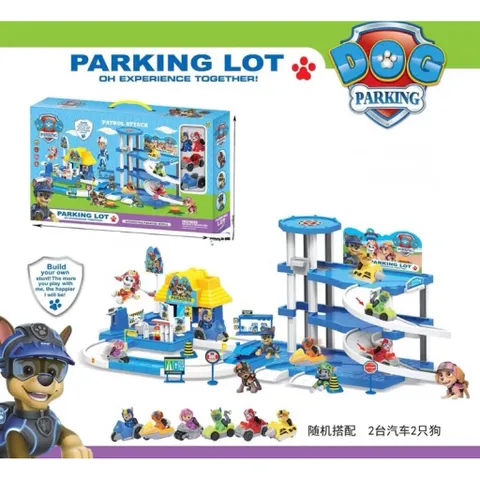 Bộ Đồ Chơi Bãi Đỗ Xe Nhiều Tầng Chủ Đề Chó Cứu Hộ – Kèm Xe & Nhân Vật – Đồ Chơi Lắp Ráp Cho Bé 553-338