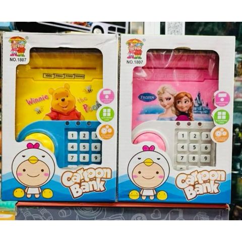 Két Sắt Mini Cho Bé Có Mật Khẩu – Heo Tiết Kiệm Thông Minh Phát Nhạc 1807 chọn mẫu ngẫu nhiên