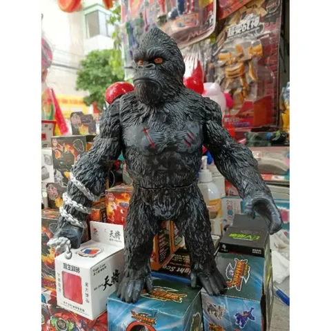 🦍 Mô Hình Khỉ Đột King Kong Khổng Lồ 28cm Khớp Cử Động 246-50 giao màu ngẫu nhiên
