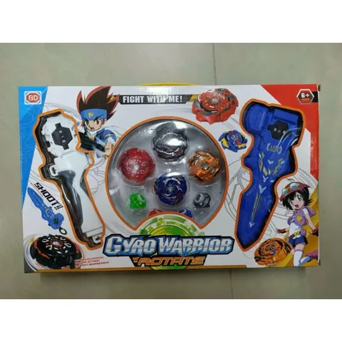 Bộ Đồ Chơi Con Quay Gyro Warrior Rotate 4 Con Kèm Sân Đấu Và 2 Tay Cầm Phóng 329-45