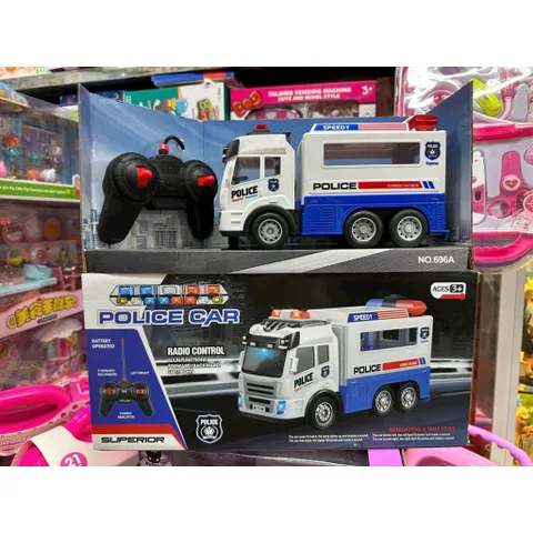 Xe Tải Cảnh Sát Điều Khiển Từ Xa Police Car NO.696A – Có Đèn, Có Nhạc – Radio Control 27MHz