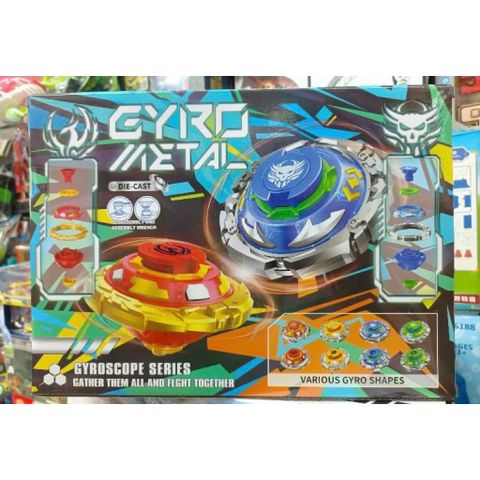 Bộ Đồ Chơi Con Quay Gyro Metal 4 Con Kèm Tay Cầm Phóng Và Sân Đấu 1221