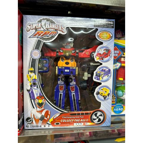 Robot Siêu Nhân Super Rangers RPM Hợp Thể 3 Xe LD6688-A