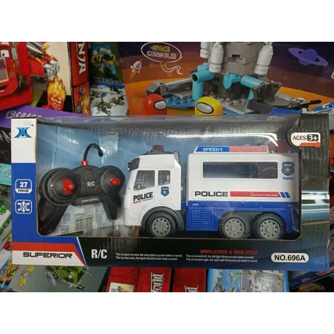 Xe Tải Cảnh Sát Điều Khiển Từ Xa Police Car NO.696A – Có Đèn, Có Nhạc – Radio Control 27MHz